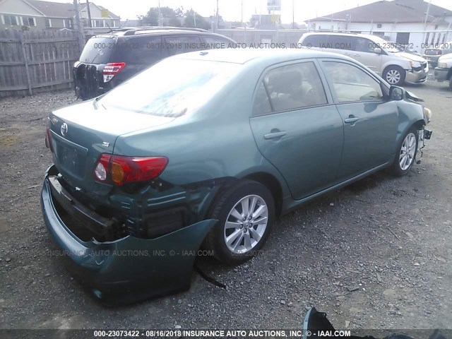 JTDBL40E49J044450 - 2009 TOYOTA COROLLA LE/XLE TEAL photo 4