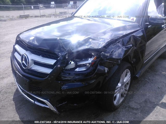 WDCGG8JB4FG347432 - 2015 MERCEDES-BENZ GLK 350 4MATIC BLACK photo 6