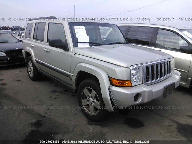 1J8HG48KX8C140684 - 2008 JEEP COMMANDER SPORT Marrón foto 1