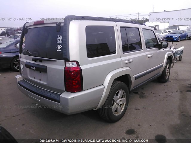 1J8HG48KX8C140684 - 2008 JEEP COMMANDER SPORT TAN photo 4