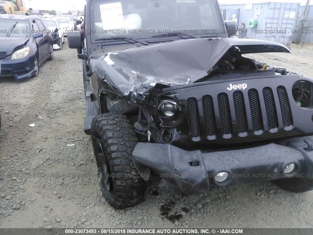 1J4BA3H13BL597841 - 2011 JEEP WRANGLER UNLIMITE SPORT BLACK photo 6