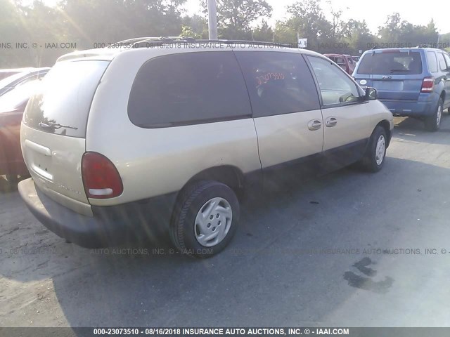 1B4GP44R8YB703045 - 2000 DODGE GRAND CARAVAN SE/SPORT BEIGE photo 4