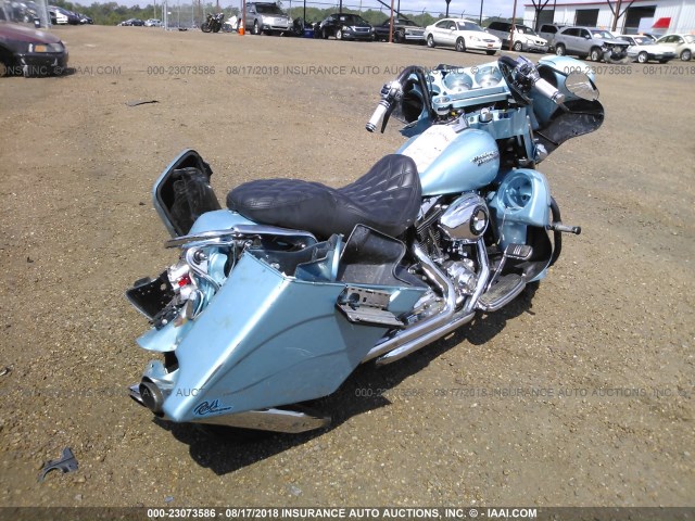 1HD1KB4137Y718729 - 2007 HARLEY-DAVIDSON FLHX BLUE photo 4