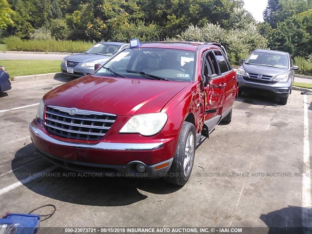 2A8GF68X57R176777 - 2007 CHRYSLER PACIFICA TOURING RED photo 2