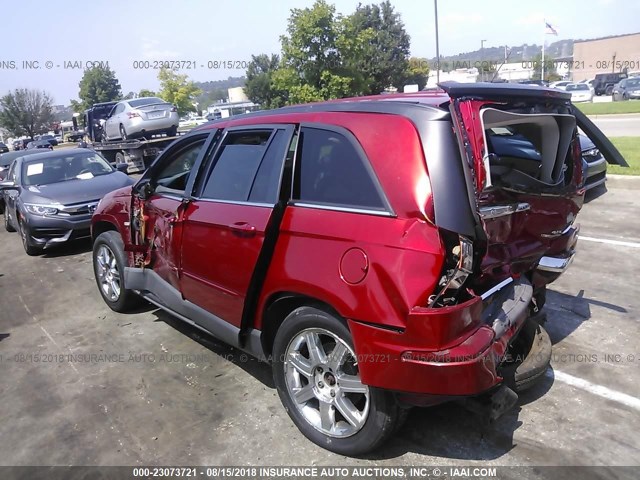 2A8GF68X57R176777 - 2007 CHRYSLER PACIFICA TOURING RED photo 3