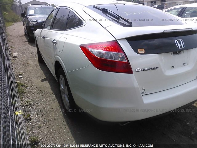 5J6TF2H56CL006857 - 2012 HONDA CROSSTOUR EXL WHITE photo 3