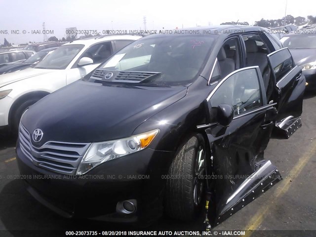 4T3ZA3BB5CU057525 - 2012 TOYOTA VENZA LE/XLE BLACK photo 2