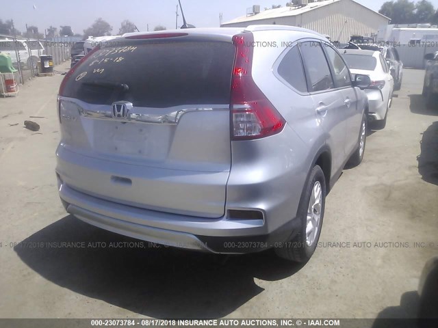 2HKRM3H77FH535627 - 2015 HONDA CR-V EXL SILVER photo 4