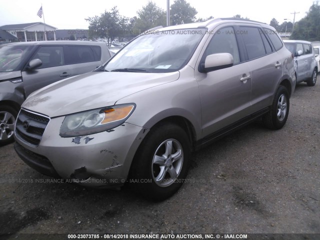 5NMSG13D87H101483 - 2007 HYUNDAI SANTA FE GLS GOLD photo 2