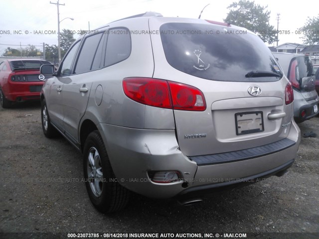 5NMSG13D87H101483 - 2007 HYUNDAI SANTA FE GLS GOLD photo 3