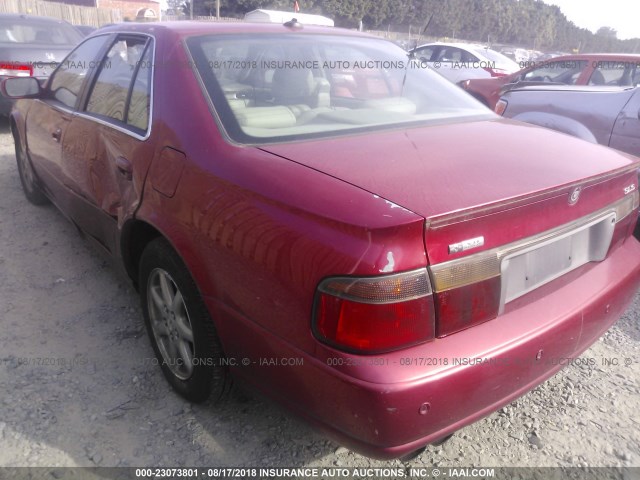 1G6KS54Y04U108927 - 2004 CADILLAC SEVILLE SLS RED photo 3