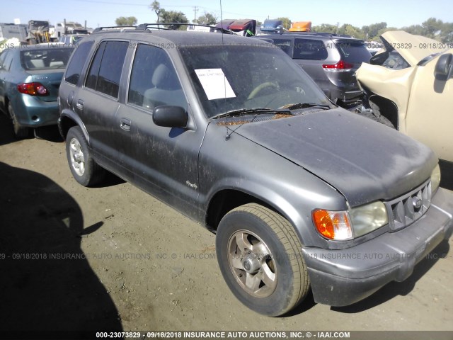 KNDJA723725111961 - 2002 KIA SPORTAGE GRAY photo 1