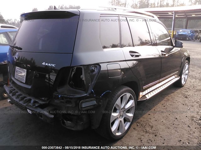 WDCGG8HB5AF317618 - 2010 MERCEDES-BENZ GLK 350 4MATIC BLACK photo 4