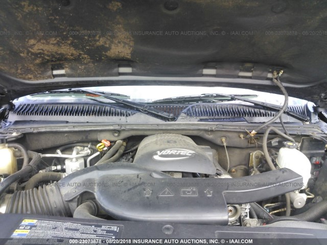 1GKEK13T55J112889 - 2005 GMC YUKON GRAY photo 10