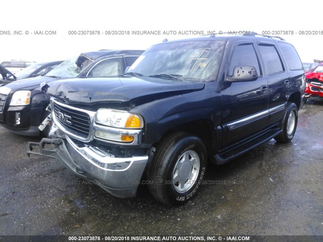 1GKEK13T55J112889 - 2005 GMC YUKON GRAY photo 2