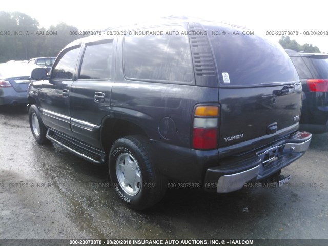 1GKEK13T55J112889 - 2005 GMC YUKON GRAY photo 3