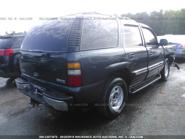 1GKEK13T55J112889 - 2005 GMC YUKON GRAY photo 4