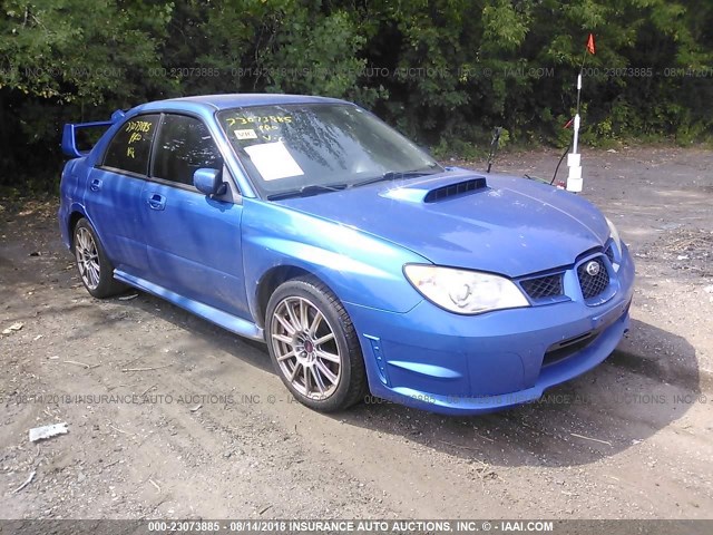 JF1GD76627L516771 - 2007 SUBARU IMPREZA WRX STI BLUE photo 1