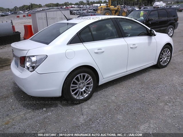 1G1PK5S95B7260544 - 2011 CHEVROLET CRUZE ECO WHITE photo 4