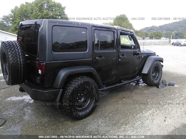 1C4BJWDG5HL576564 - 2017 JEEP WRANGLER UNLIMITE SPORT BLACK photo 4