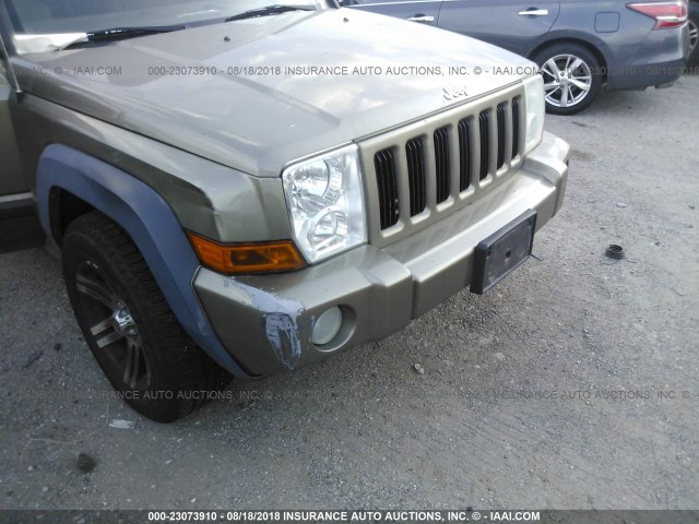 1J8HG48N46C158248 - 2006 JEEP COMMANDER GOLD photo 6