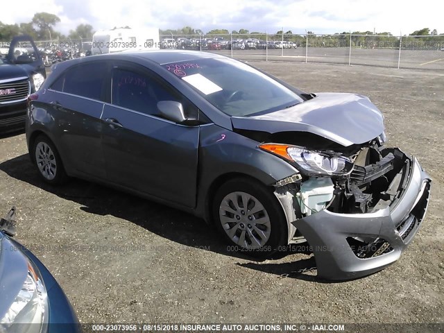 KMHD35LH0GU301602 - 2016 HYUNDAI ELANTRA GT GRAY photo 1