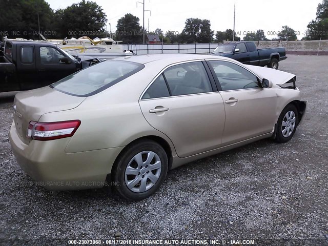 4T4BF3EK7AR009115 - 2010 TOYOTA CAMRY SE/LE/XLE ოქროსფერი ფოტო 4