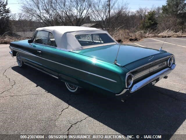 4Z65X127829 - 1964 FORD GALAXIE 500  GREEN photo 3