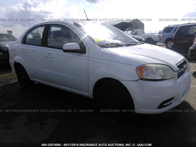 KL1TD56E29B603090 - 2009 CHEVROLET AVEO LS/LT WHITE photo 1