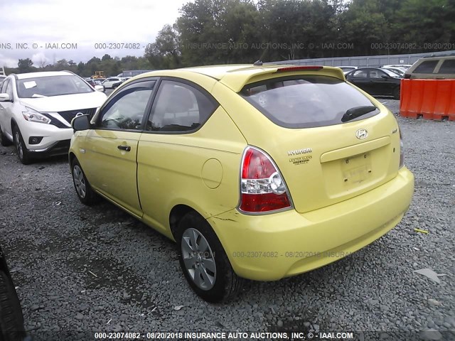 KMHCM3AC4AU150338 - 2010 HYUNDAI Accent BLUE/GS YELLOW photo 3