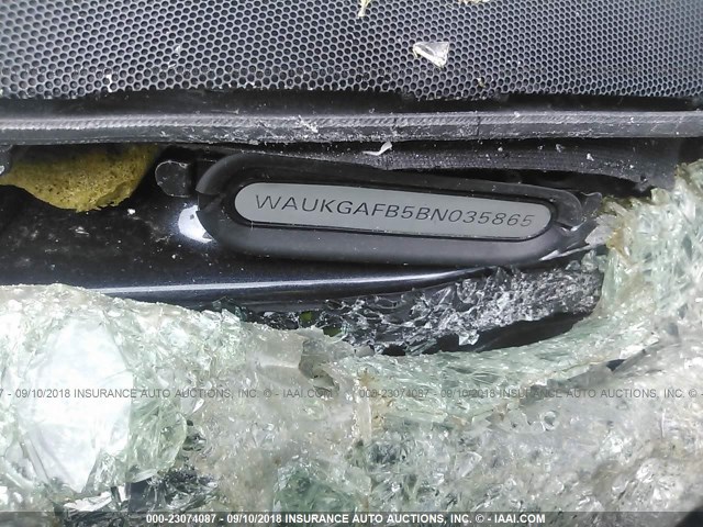 WAUKGAFB5BN035865 - 2011 AUDI A6 PRESTIGE ნაცრისფერი ფოტო 9