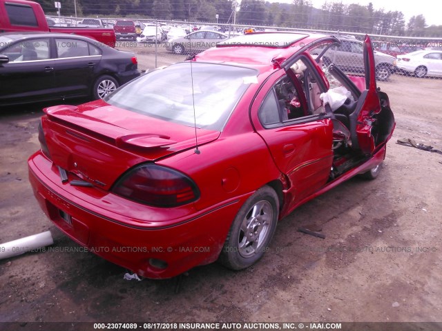 1G2NW52E14M696526 - 2004 PONTIAC GRAND AM GT RED photo 4