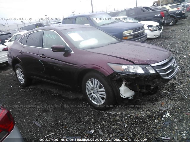 5J6TF3H58CL003836 - 2012 HONDA CROSSTOUR EXL MAROON photo 1