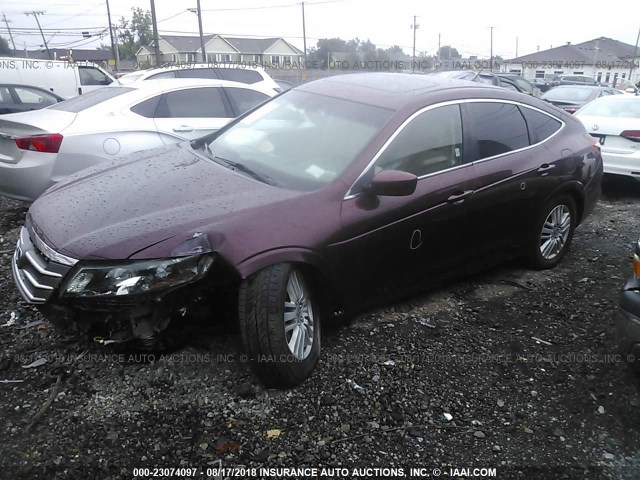 5J6TF3H58CL003836 - 2012 HONDA CROSSTOUR EXL მუქწითელი ფოტო 2