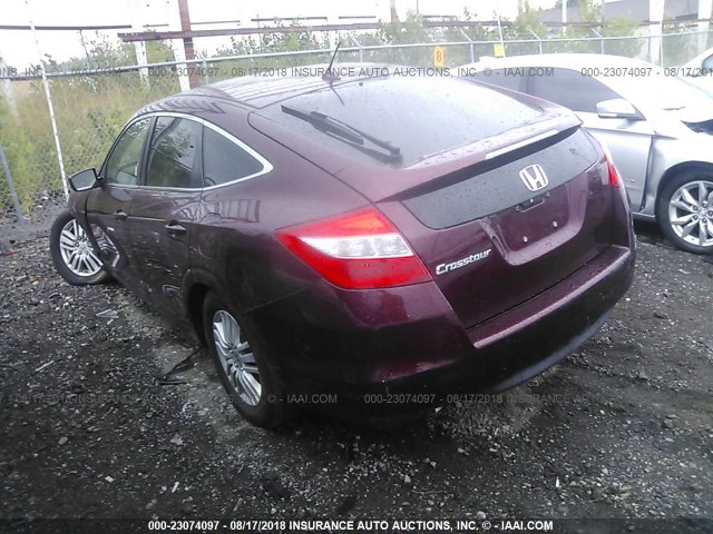 5J6TF3H58CL003836 - 2012 HONDA CROSSTOUR EXL MAROON photo 3