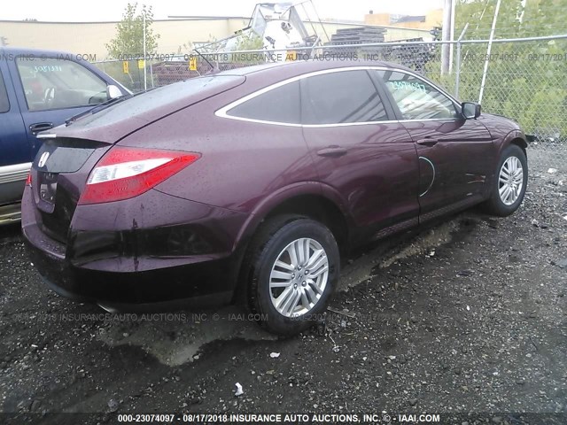 5J6TF3H58CL003836 - 2012 HONDA CROSSTOUR EXL MAROON photo 4