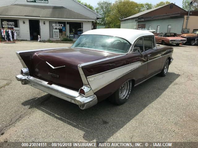 95763505 - 1957 CHEVROLET BEL AIR BROWN photo 4