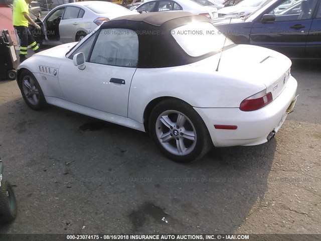 WBACN33421LM02307 - 2001 BMW Z3 2.5 WHITE photo 3