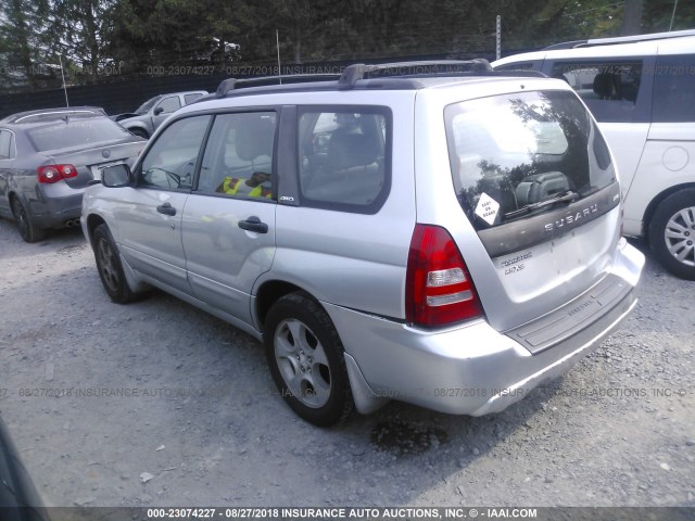 JF1SG65683H759169 - 2003 SUBARU FORESTER 2.5XS SILVER photo 3
