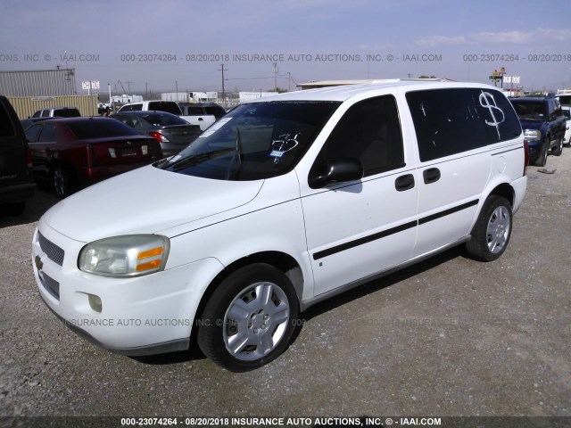 1GNDU23W58D177897 - 2008 CHEVROLET UPLANDER LS WHITE photo 2