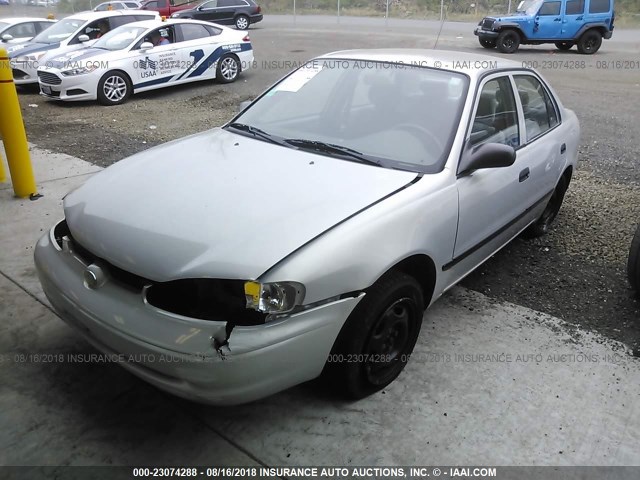 1Y1SK528XXZ438660 - 1999 CHEVROLET GEO PRIZM LSI SILVER photo 2