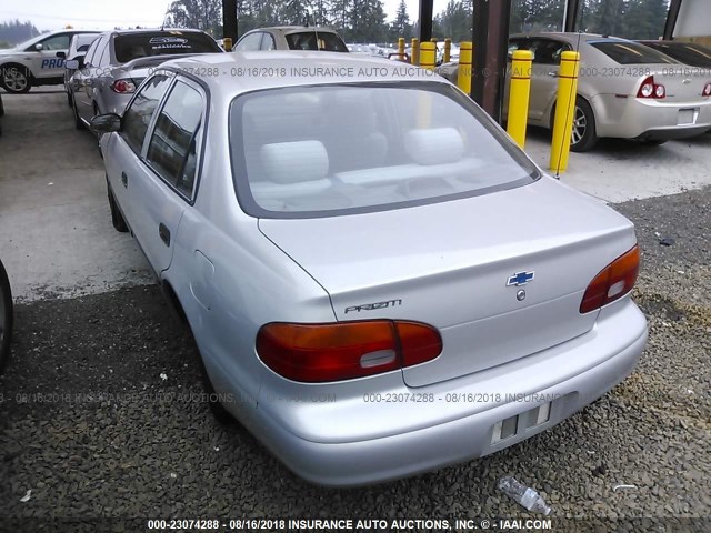 1Y1SK528XXZ438660 - 1999 CHEVROLET GEO PRIZM LSI SILVER photo 3