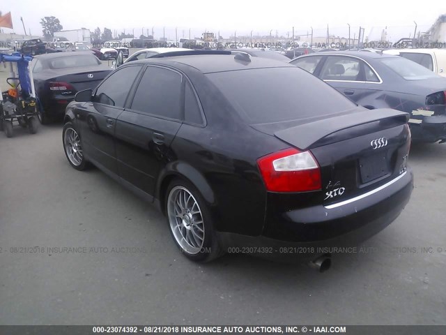 WAUJC68E34A125344 - 2004 AUDI A4 1.8T BLACK photo 3