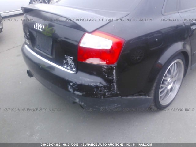 WAUJC68E34A125344 - 2004 AUDI A4 1.8T BLACK photo 6