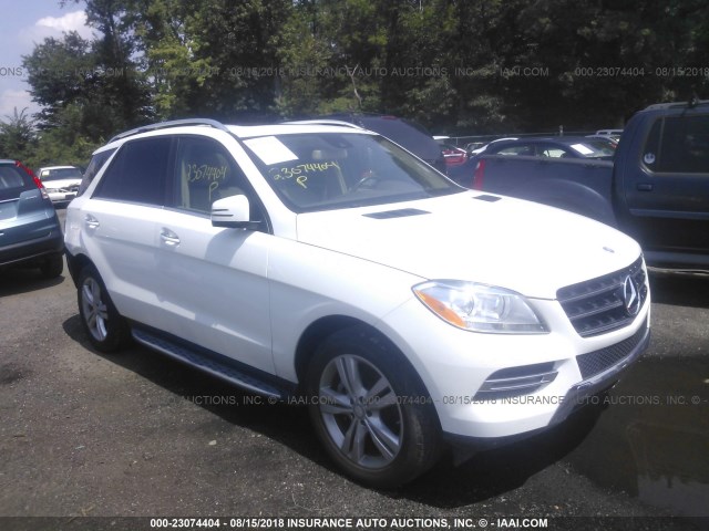 4JGDA5HB7FA451118 - 2015 MERCEDES-BENZ ML 350 4MATIC WHITE photo 1