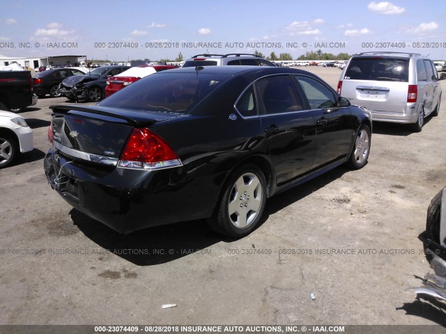 2G1WV58K581345712 - 2008 CHEVROLET IMPALA 50TH ANNIVERSARY BLACK photo 4