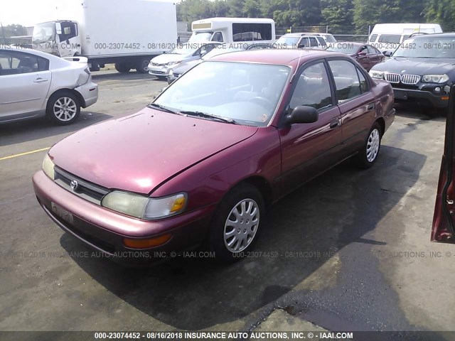 2T1AE09E2PC031903 - 1993 TOYOTA COROLLA LE/DX წითელი ფოტო 2