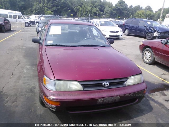 2T1AE09E2PC031903 - 1993 TOYOTA COROLLA LE/DX წითელი ფოტო 6