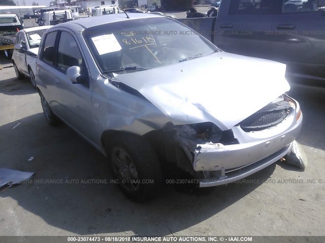 KL1TD66608B264844 - 2008 CHEVROLET AVEO LS SILVER photo 1