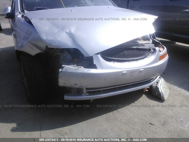 KL1TD66608B264844 - 2008 CHEVROLET AVEO LS SILVER photo 6